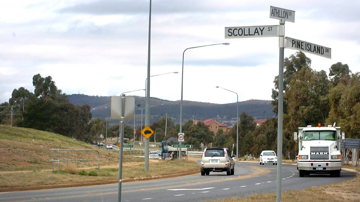 The ACT Greens want to halt a duplication project on Athllon Drive and have the funding spent on other Tuggeranong projects. Picture: Elesa Kurtz