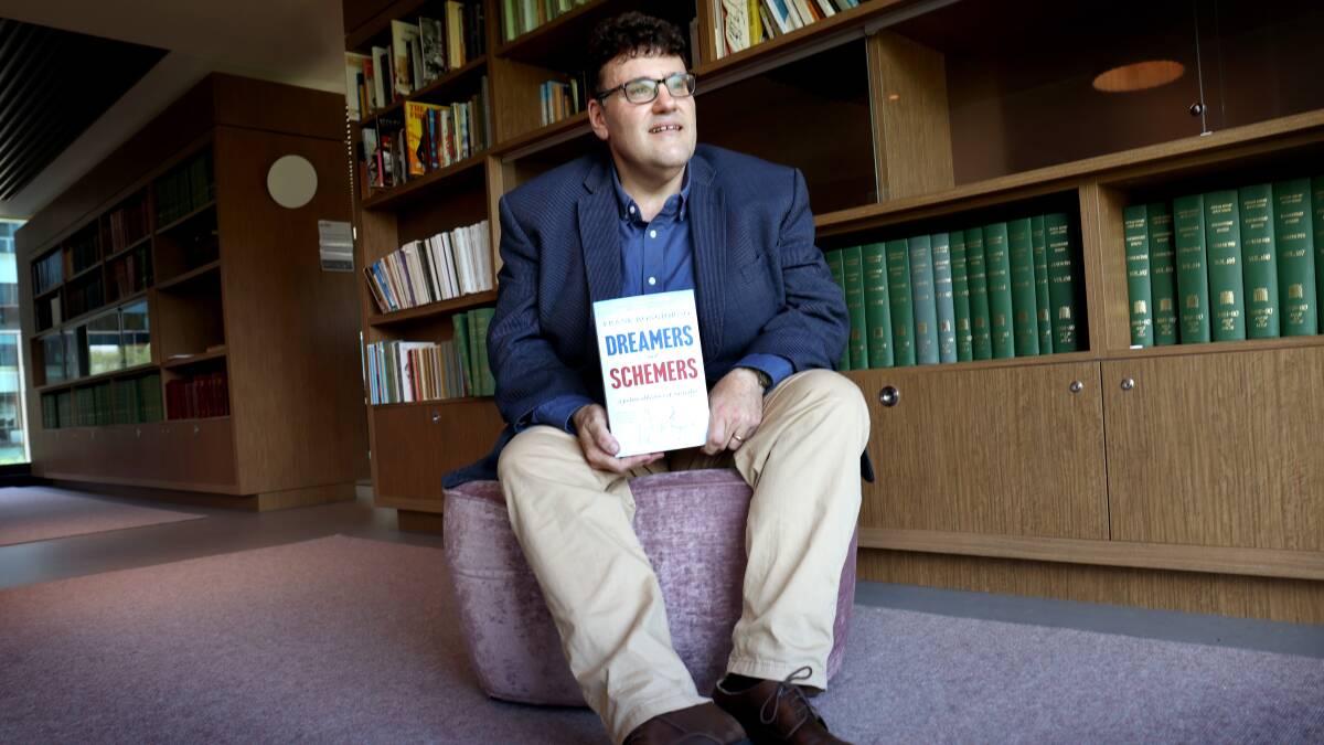 Frank Bongiorno, an ANU history professor pictured in October 2022 who won the 2023 ACT Book of the Year for Dreamers and Schemers. Picture by James Croucher