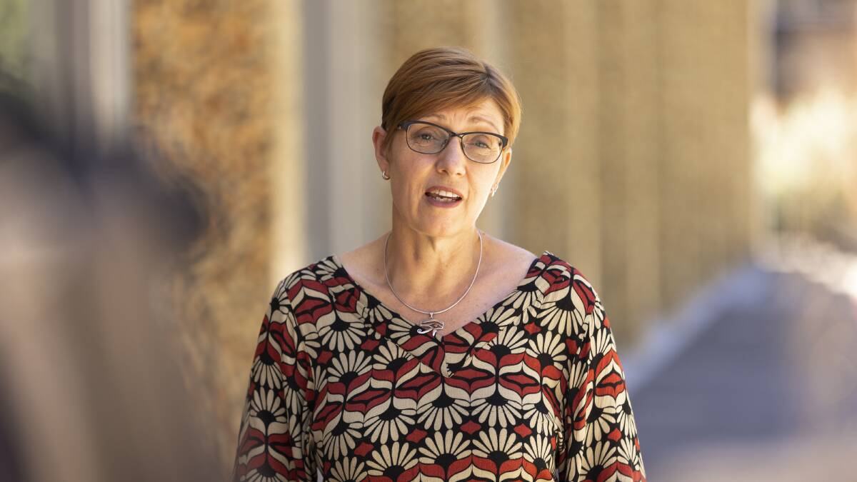 ACT Health Minister Rachel Stephen-Smith at a press conference on Wednesday. Picture: Keegan Carroll