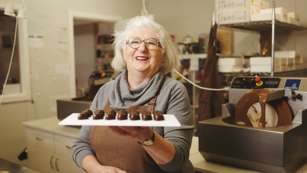 Robyn Rowe in the kitchen of her Murrumbateman business in April. Picture: Dion Georgopoulos