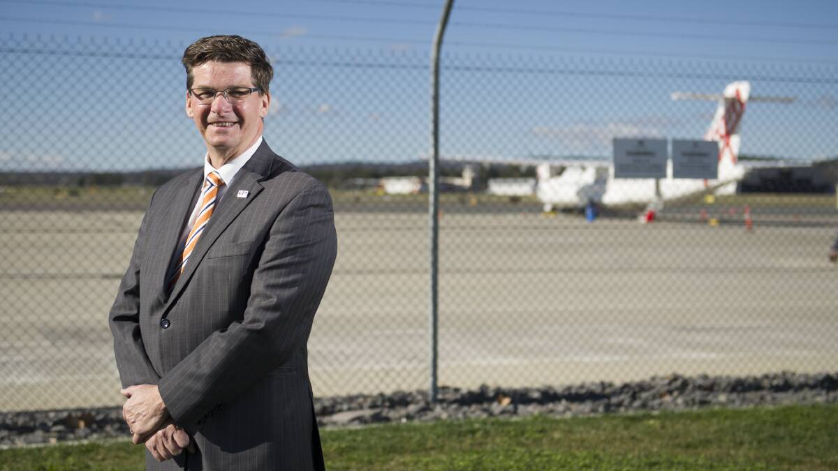 ACT Commissioner for International Engagement Brendan Smyth, pictured at Canberra Airport in August 2016. Picture by Jay Cronan