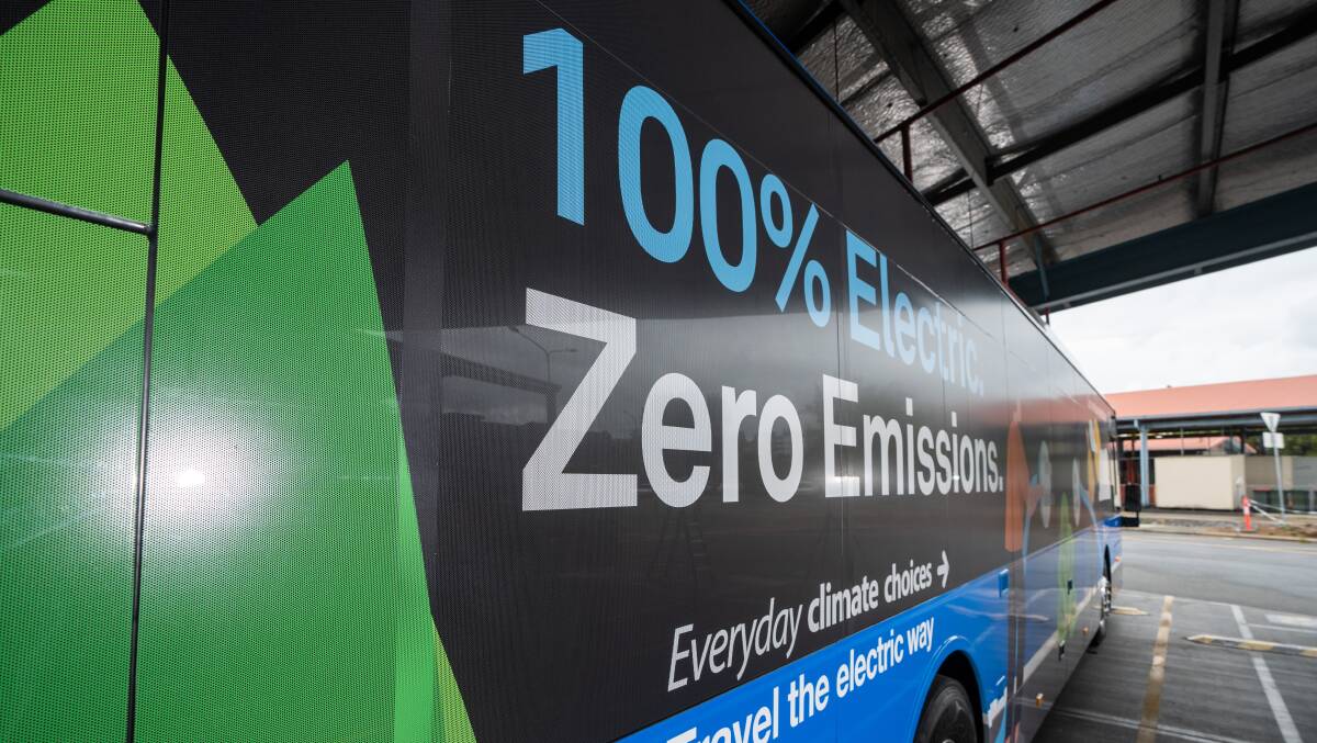 Canberra's first permanent battery electric bus. Picture supplied