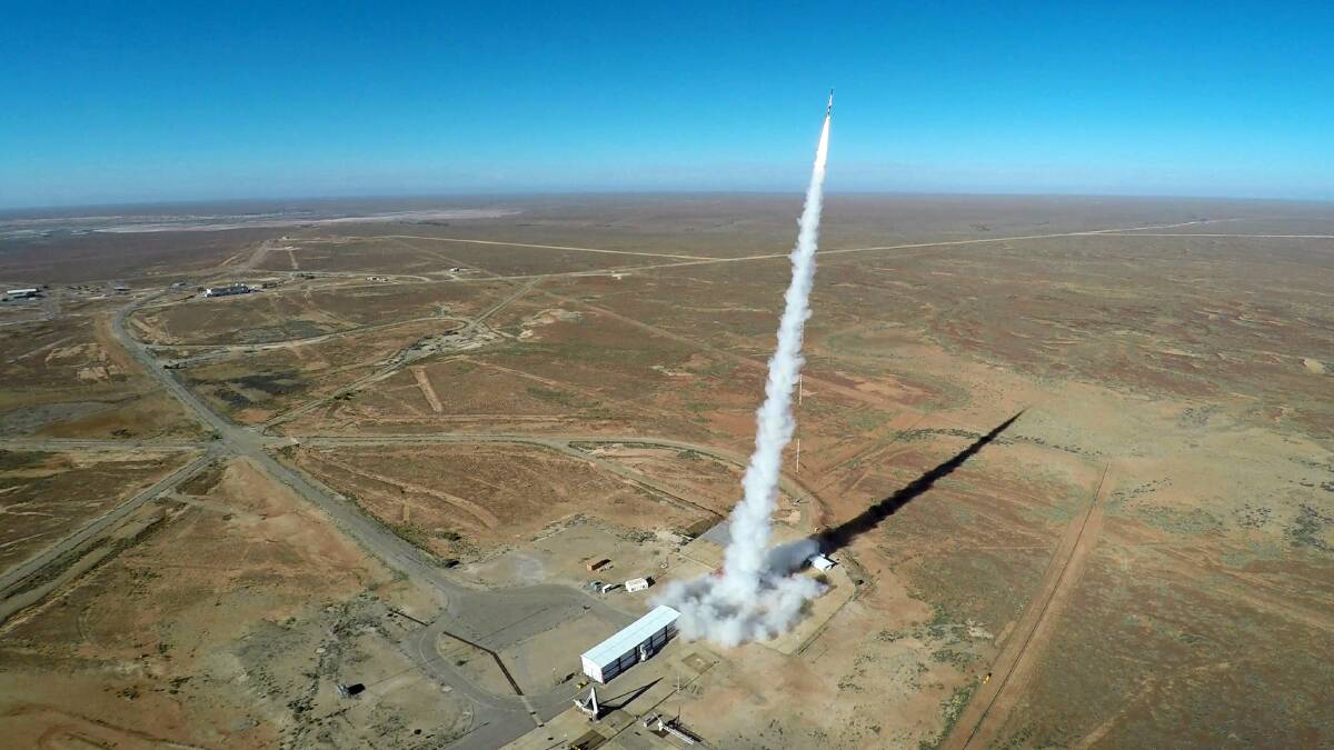 A hypersonic missile test launch at Woomera in 2016. Picture Defence