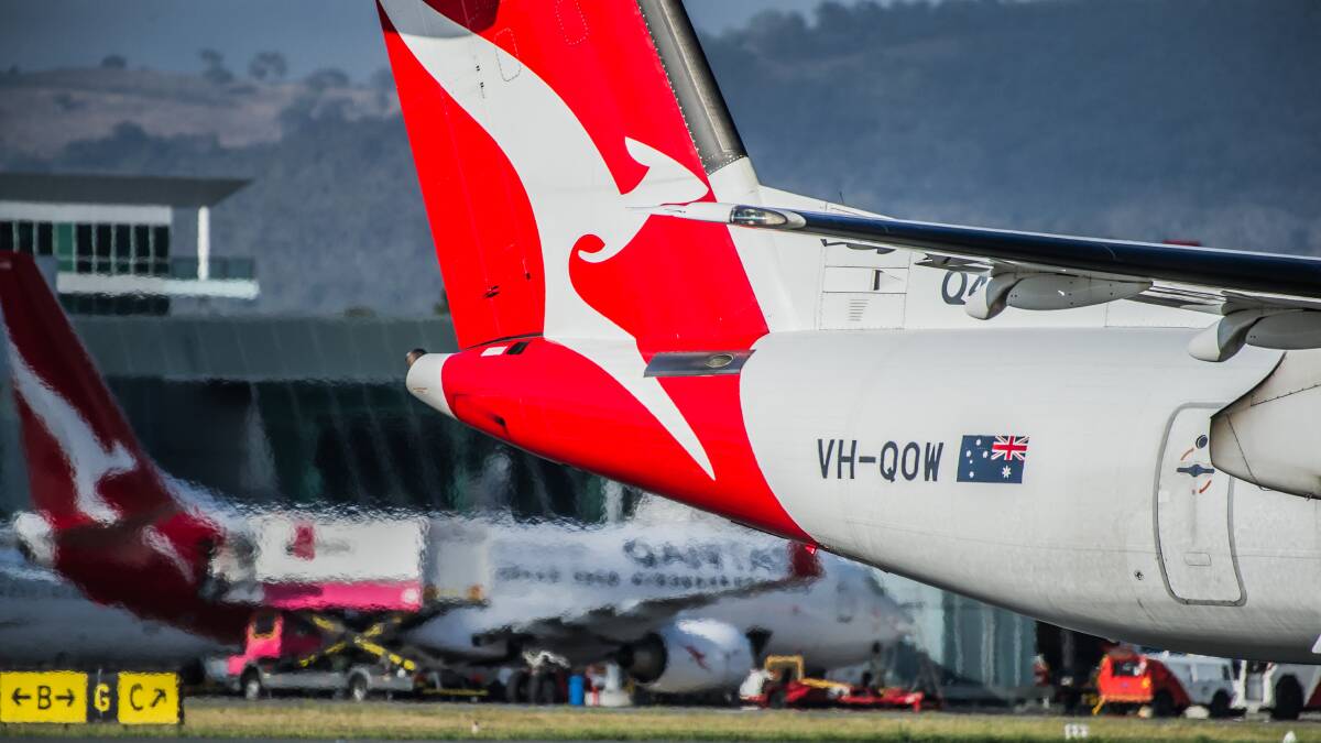 Qantas is suspending international flights from late March. Picture: Karleen Minney