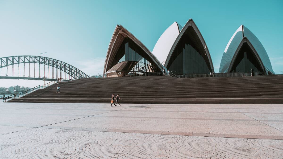 Sydney's Opera House precinct near-empty during COVID-19 restrictions. Australia has avoided the worst of the pandemic so far. Picture: Shutterstock