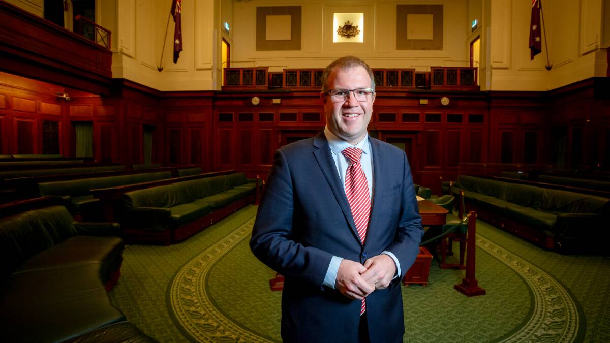 Assistant Minister to the Prime Minister and Cabinet, Ben Morton, has announced additional funding for Old Parliament House. Picture: Elesa Kurtz