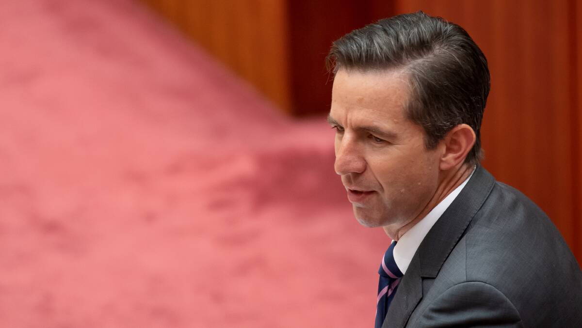 Finance Minister Simon Birmingham on the day the federal budget was released. He says there is an important place for labour hire in the public service's work. Picture: Sitthixay Ditthavong. 