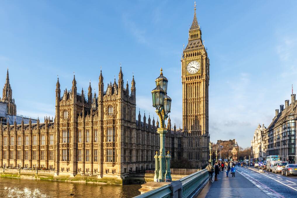 The Houses of Parliament in London. Picture: Shutterstock