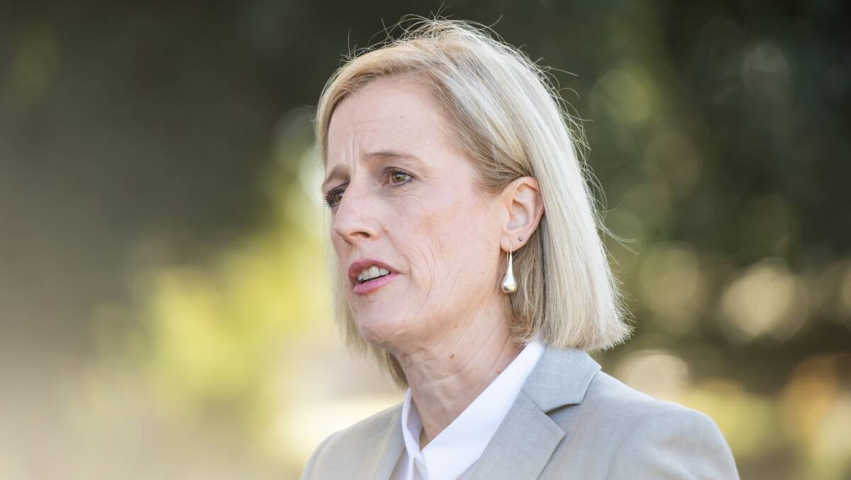 Finance Minister Katy Gallagher. Picture: Karleen Minney