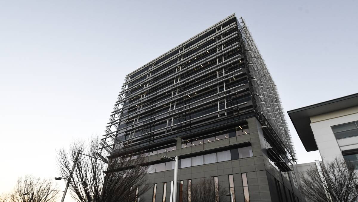 Many tax officials won't be going into this building - which houses the Australian Taxation Office in Canberra - for a while. Picture: Dion Georgopoulos.