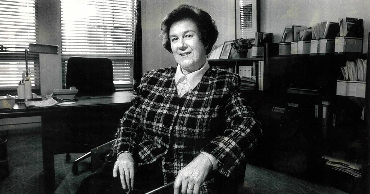 Australia's first female cabinet minister, Dame Margaret Guilfoyle. Picture: Canberra Times archives