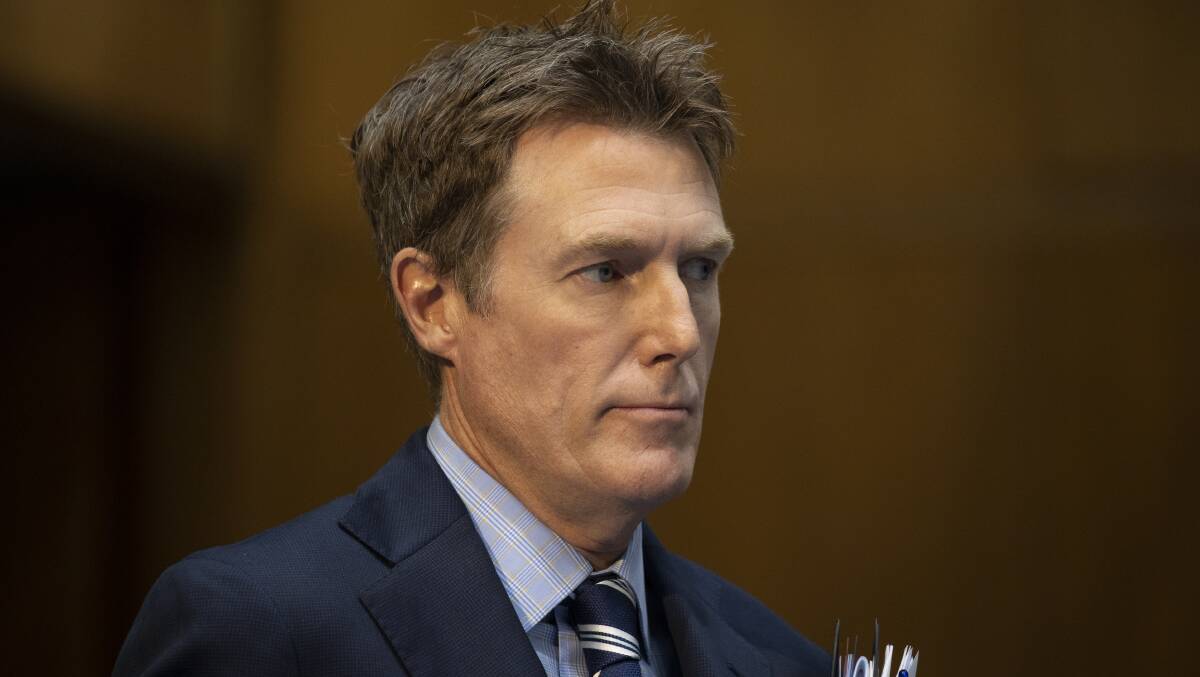 Christian Porter resigned from the ministry over an alleged breach of the ministerial code of conduct. Picture: Sitthixay Ditthavong. 