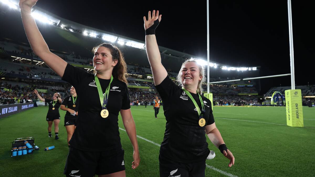 Amy Rule, right, is Brumbies-bound. Picture Getty Images