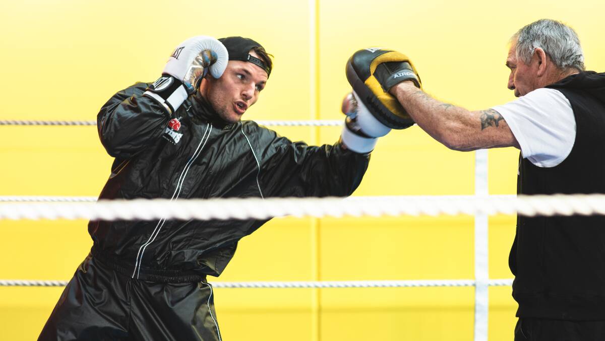 Jayde Mitchell and his father are punching their way to the top. Picture: Micky Capparelli