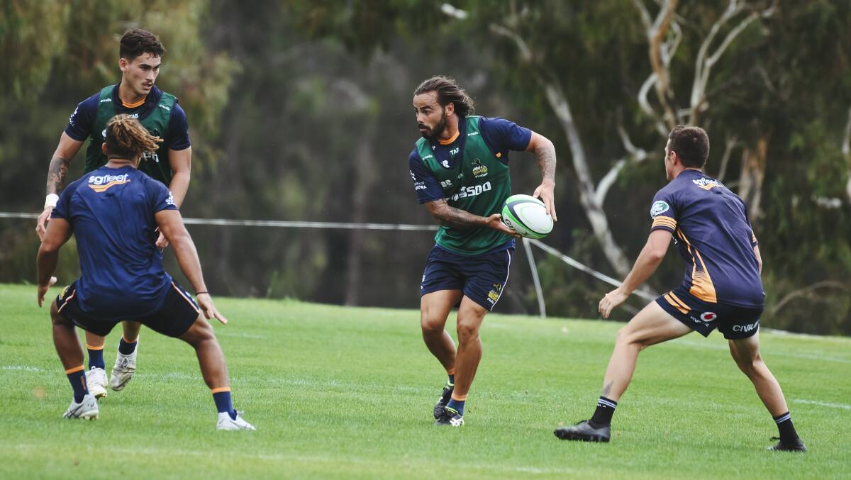 Pre-season training is almost over for the Brumbies. Picture: Dion Georgopoulos