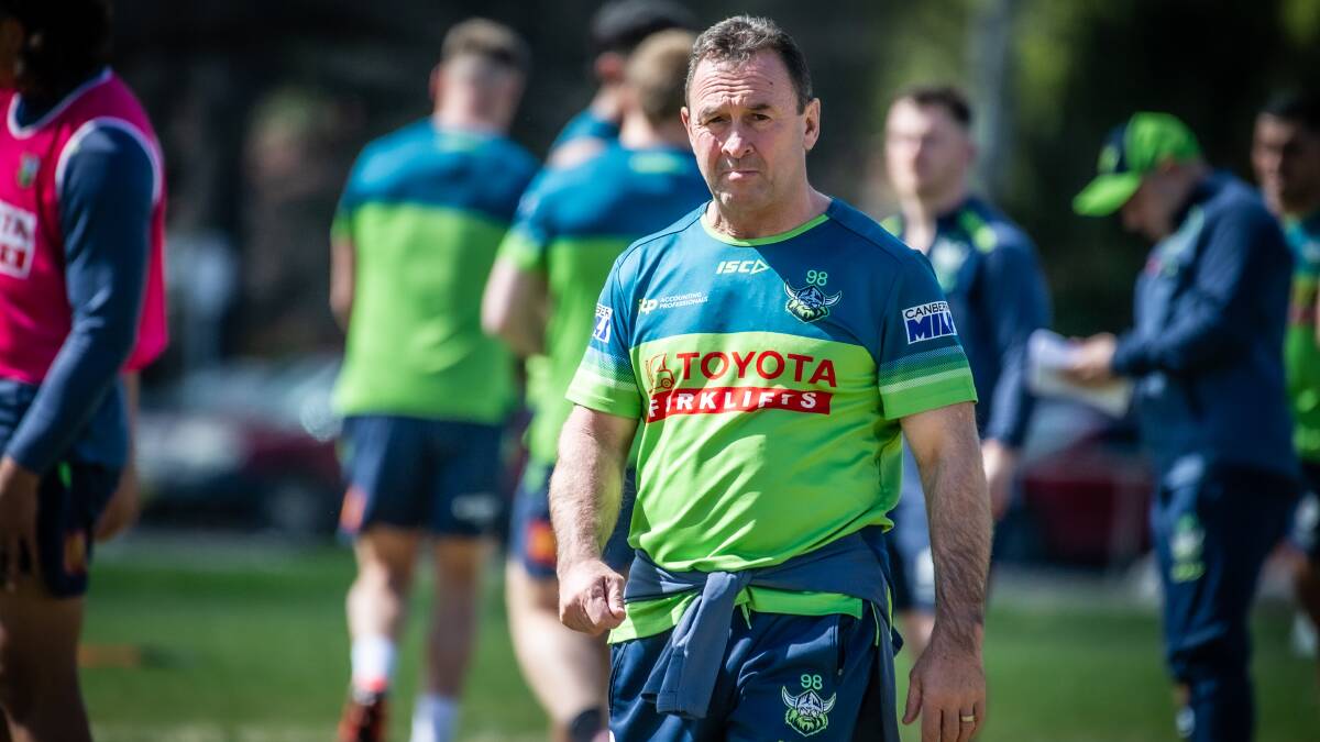 Canberra coach Ricky Stuart. Picture by Karleen Minney