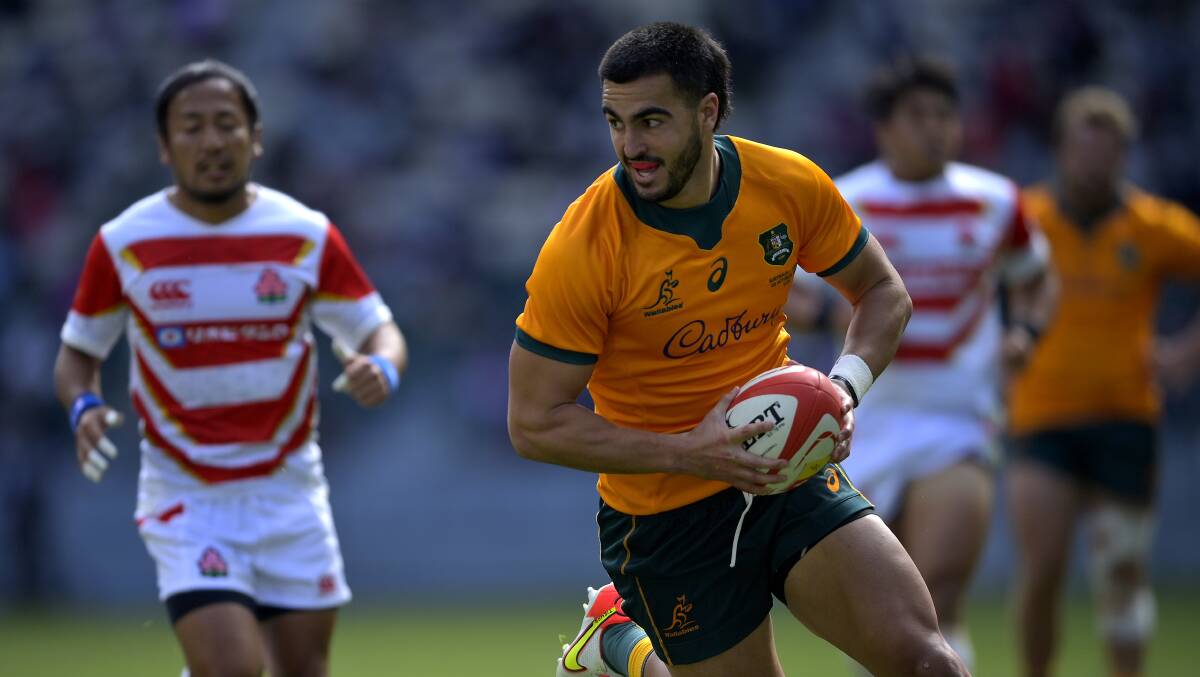 Tom Wright scored in his return to the starting XV but the Wallabies were made to work in Oita. Picture: Getty