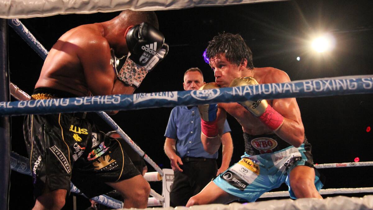 Brock Jarvis headlined the return of televised boxing in Canberra this month. Picture: Jess Grey
