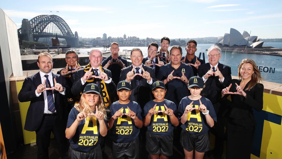 Rugby Australia has launched its bid to host the 2027 Rugby World Cup having already emerged as favourite. Picture: Getty