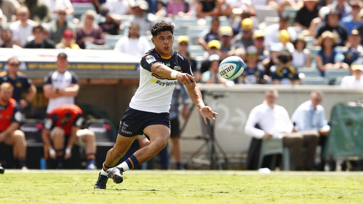 Noah Lolesio steered the Brumbies to a round one win. Picture: Keegan Carroll