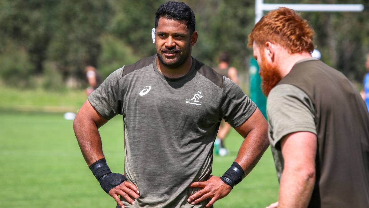 Scott Sio says new blood in the squad is keeping veterans on their toes. Picture: Andrew Phan/Wallabies Media