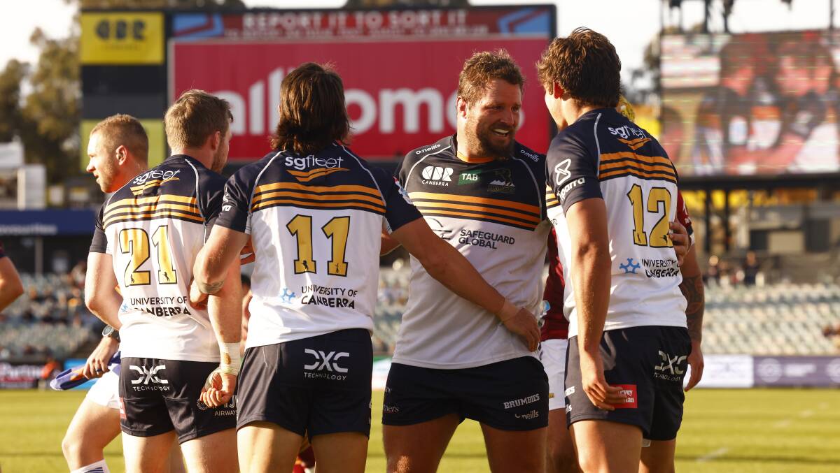 Rugby Australia officials say they have no plans to move the ACT Brumbies out of Canberra. Picture by Keegan Carroll