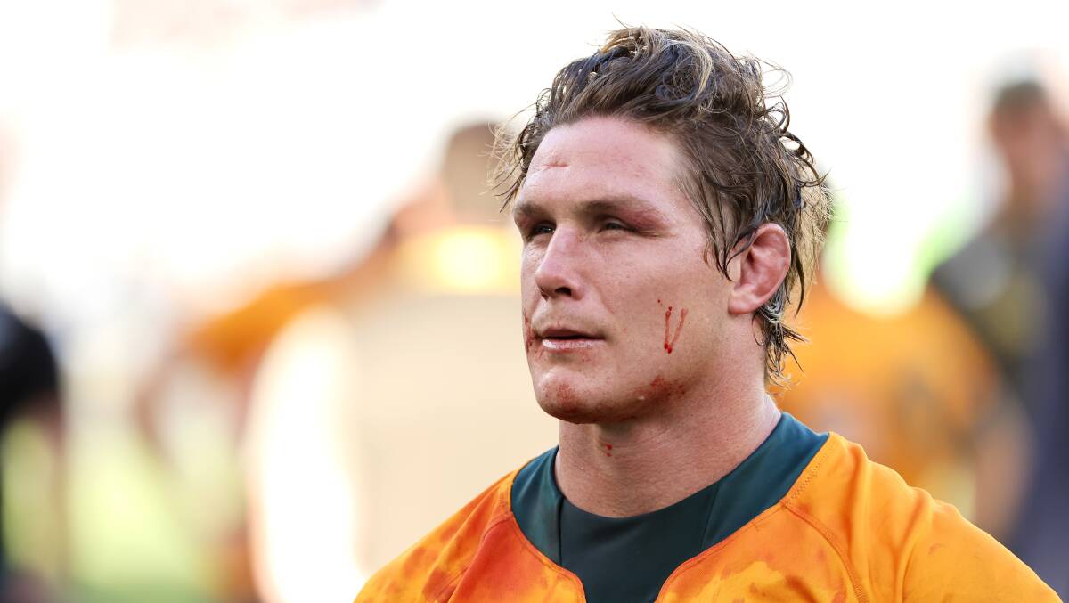Michael Hooper makes history in Brisbane on Saturday night. Picture: Getty