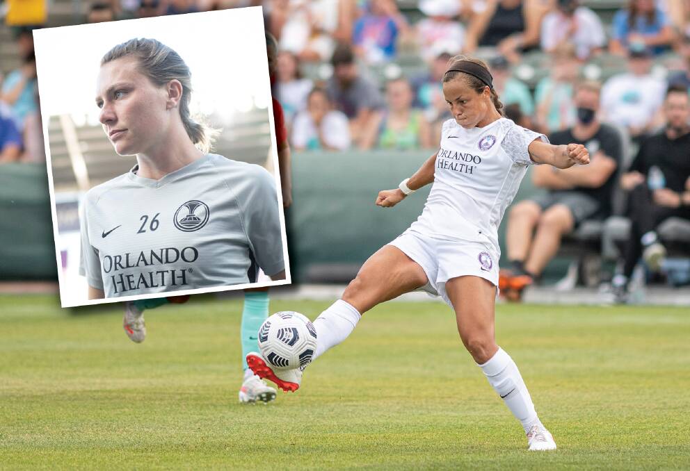 Orlando duo Chelsee Washington and Ally Haran (inset) will join Canberra United. Pictures: Getty