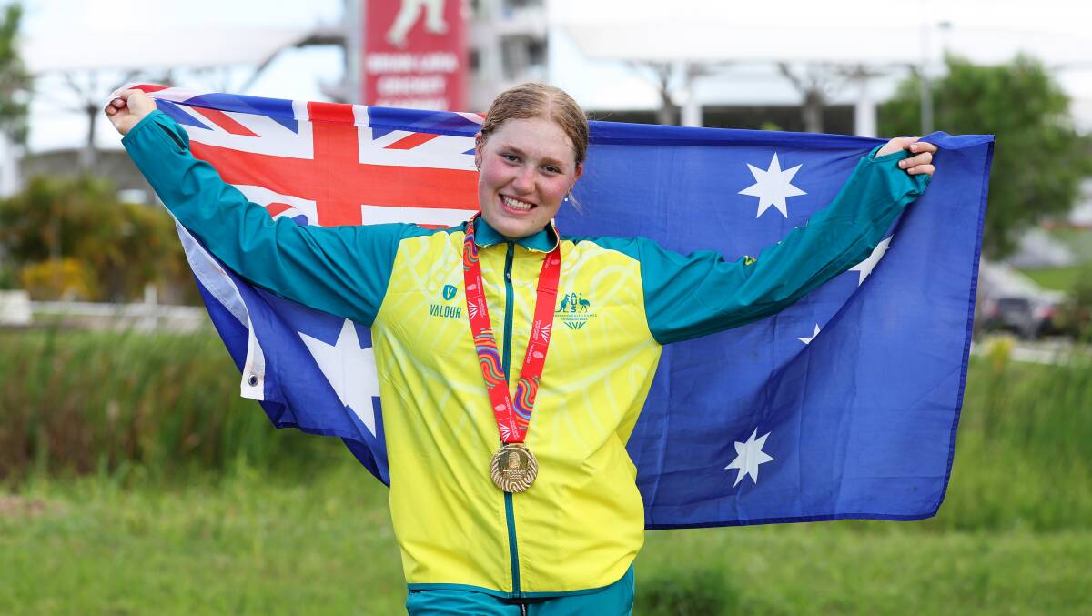 Lauren Bates won five medals at the Youth Commonwealth Games. Picture Getty Images
