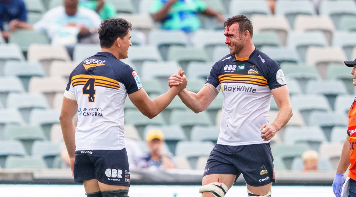 Brumbies lock Darcy Swain feels like the pieces are falling into place as Nick Frost returns. Picture: Sitthixay Ditthavong