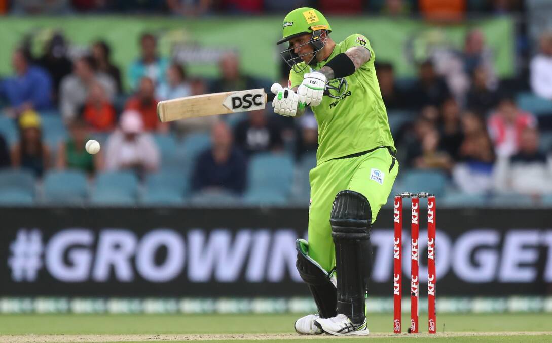 Alex Hales propelled the Sydney Thunder to the highest score in club history. Picture: Getty