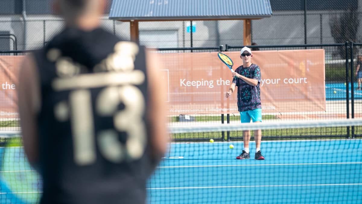 Rising star Charlie Camus is learning from Nick Kyrgios. Picture: Keegan Carroll