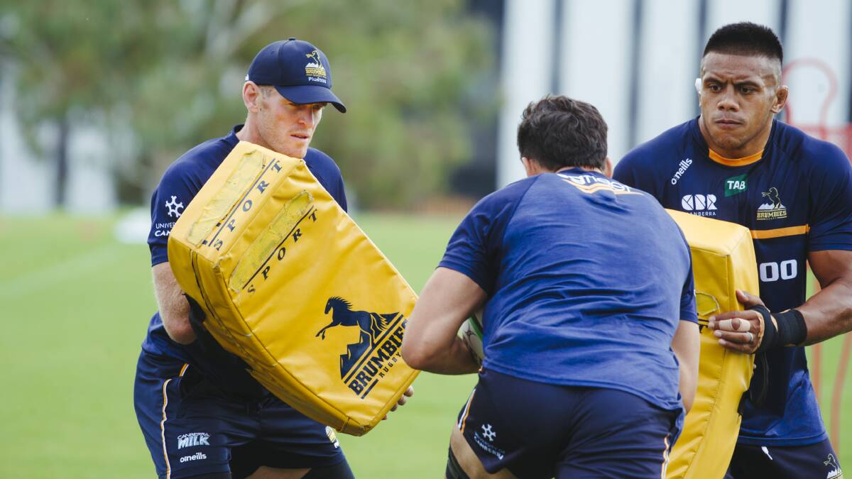 Tom Cusack replaces Allan Alaalatoa as Brumbies captain this week. Picture: Dion Georgopoulos