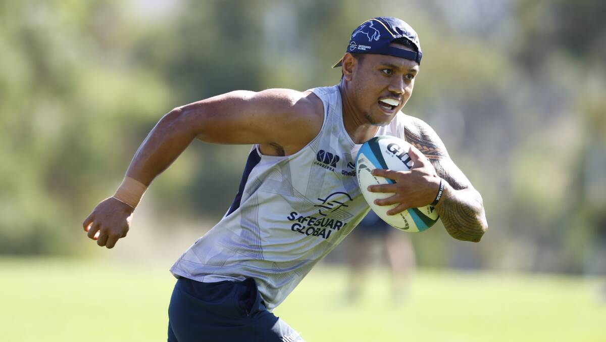 Brumbies centre Len Ikitau will be keen to fire. Picture by Keegan Carroll