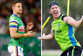 Former Canberra Raiders duo Jarrod Croker and Sam Williams are duelling on the airwaves. Picture by Elesa Kurtz