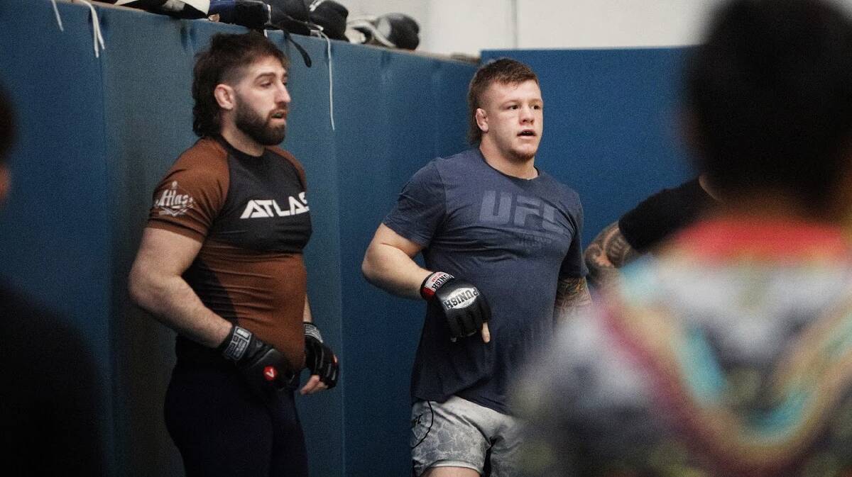 UFC light heavyweight Jimmy Crute says Duke Didier has all the tools to reach the top. Picture: Resilience Training Centre