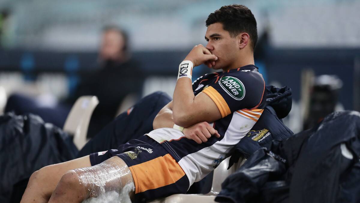 The Brumbies are sweating on Noah Lolesio's fitness ahead of a pivotal block of games. Picture: Getty