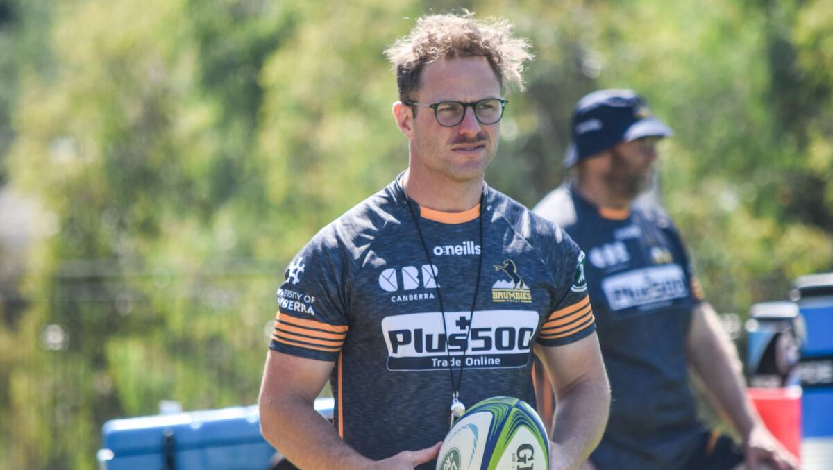 Dan Palmer is back on deck with the Brumbies as the club's scrum coach. Picture: Lachlan Lawson/Brumbies Media