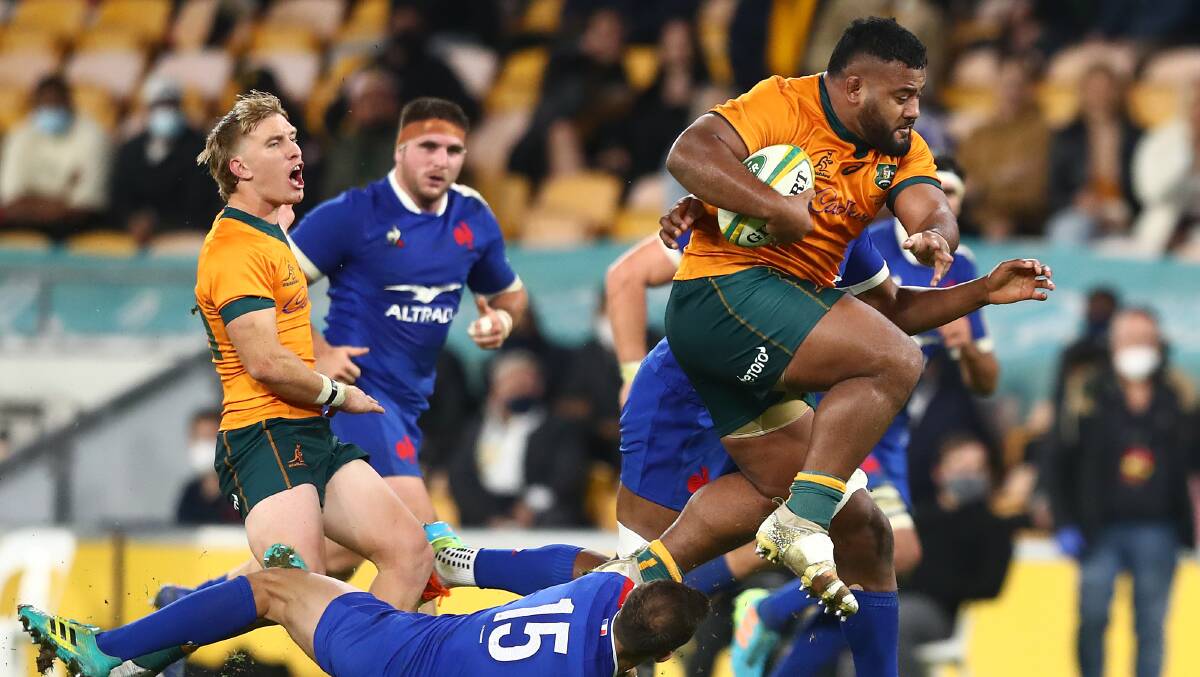 Taniela Tupou made an impact off the bench. Picture: Getty