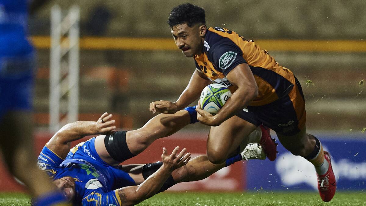 Irae Simone and the Brumbies had the Western Force on roller skates at Leichhardt Oval. Picture: Getty