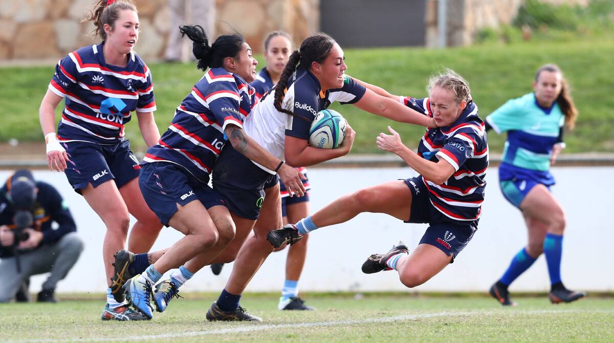 Zali Waihape-Andrews and the Brumbies are looking to make a devastating impact in Coffs Harbour. Picture: Keegan Carroll
