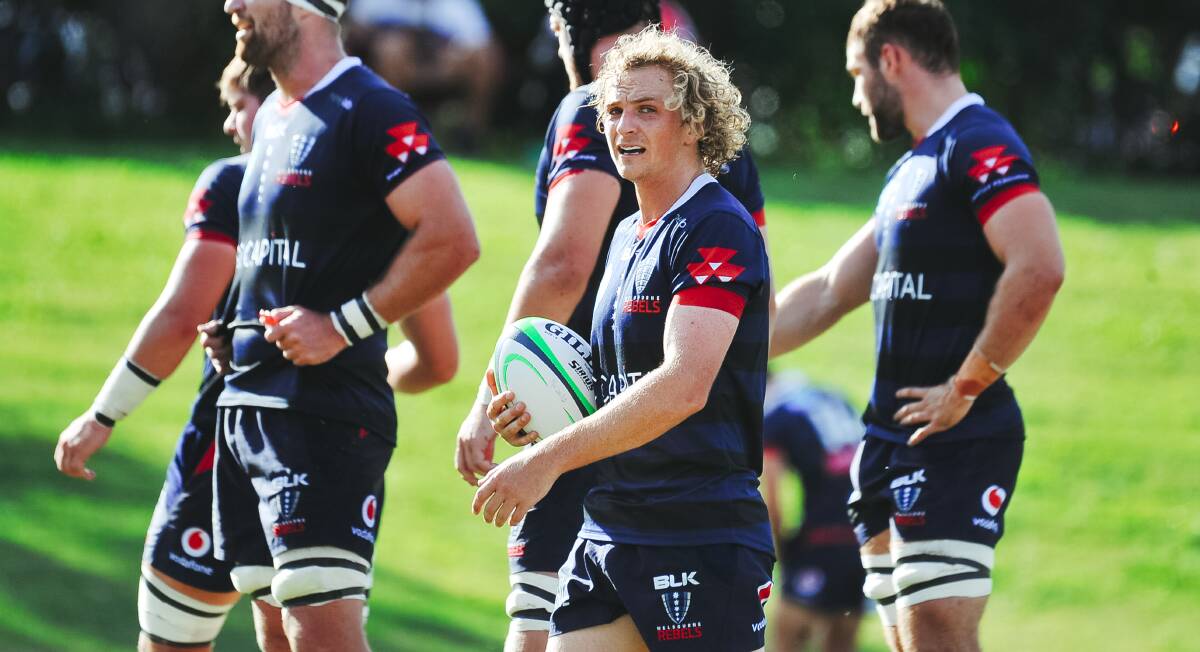 Joe Powell's Melbourne Rebels have shifted to Canberra to start the season. Picture: Dion Georgopoulos