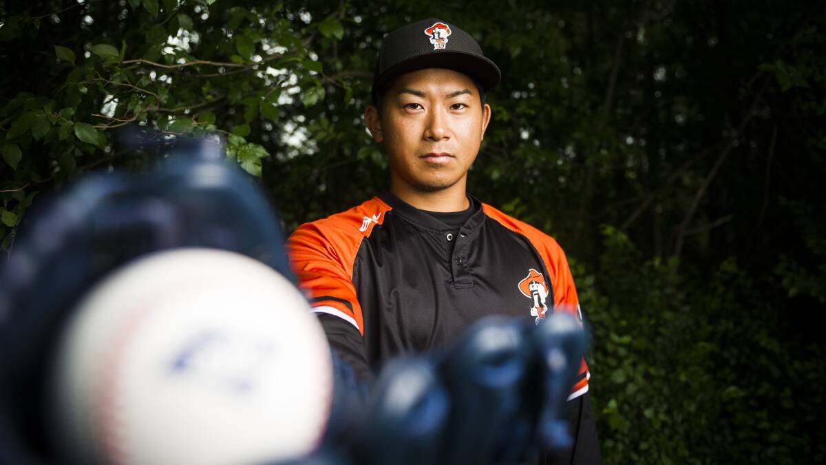 Former Canberra Cavalry pitcher Shota Imanaga. Picture by Dion Georgopoulos