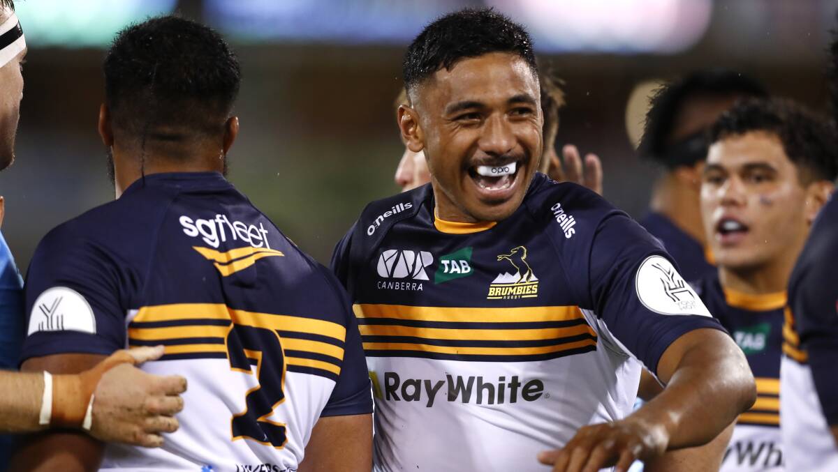 Irae Simone impressed for the Brumbies against the Waratahs. Picture: Keegan Carroll