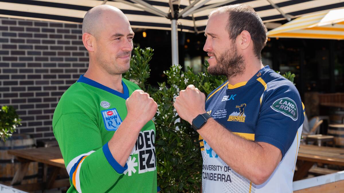 Terry Campese and Ben Alexander will go head to head for charity in May. Picture: Dimitri Yianoulakis