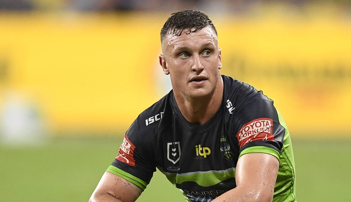 Dejected Raiders star Jack Wighton is determined to help the Green Machine bounce back this week. Picture: Getty