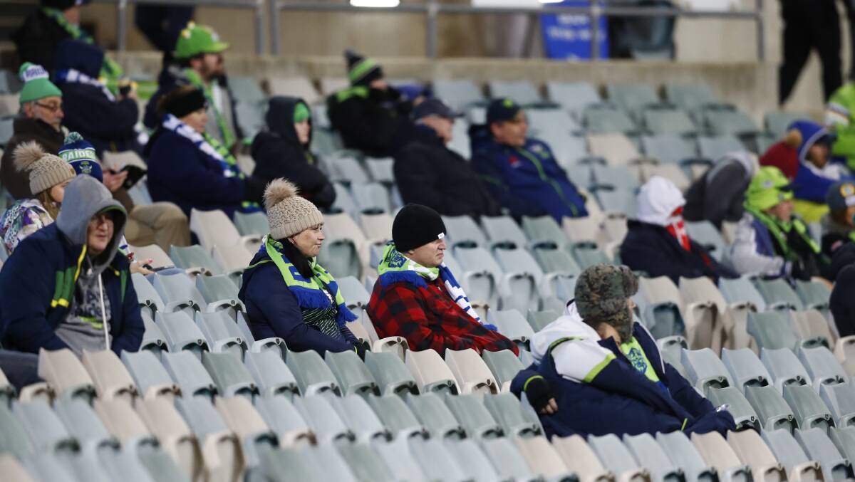 Crowds will remain socially distant at Canberra Stadium. Picture: NRL Imagery