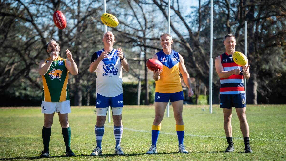 Canberra's AFL Masters competition is back. Picture by Karleen Minney