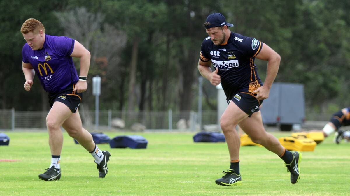 James Slipper and the Brumbies are training in Newcastle. Picture: Newcastle Herald