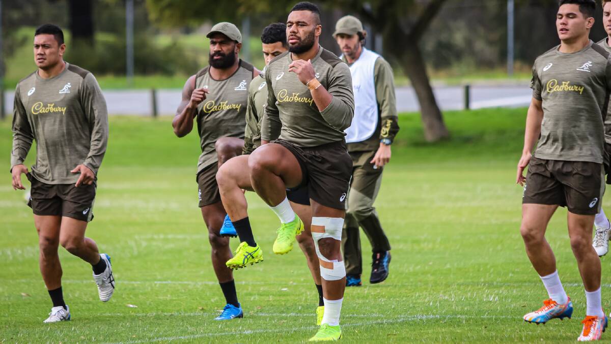 The Wallabies are in camp in Perth. Picture: Andrew Phan/Wallabies Media